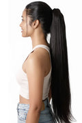 DARK BROWN STRAIGHT CATCHER PONYTAIL