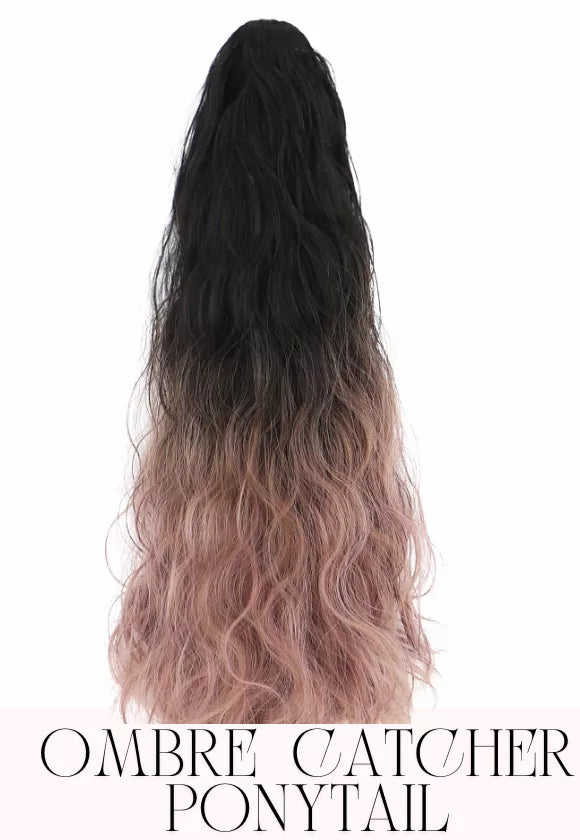 OMBRE WAVY CATCHER PONYTAIL
