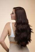 3 Piece Set Clip in Extensions -  Straight - Dark Brown