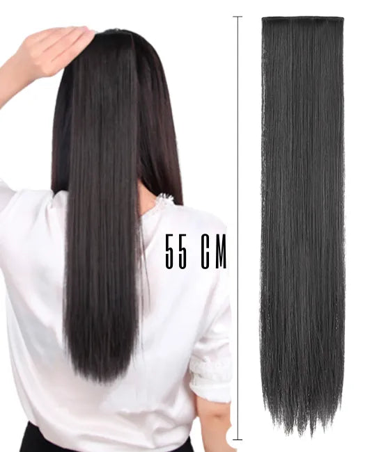 Three Piece Hair Patch Extension 55cm Straight