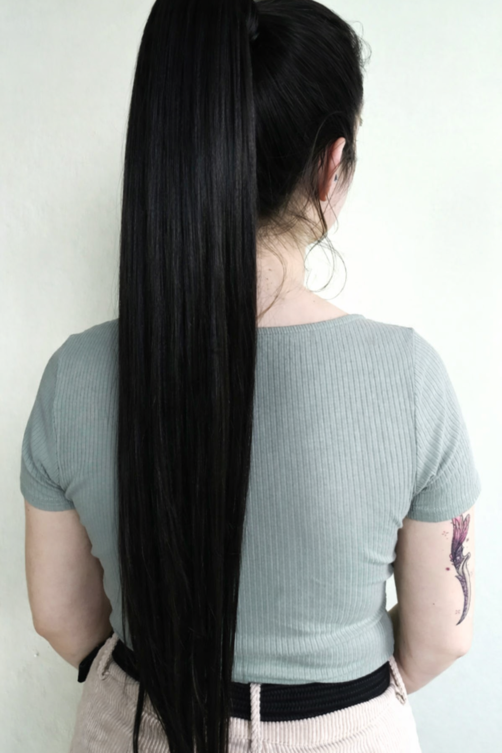 Long Hair Claw Clip Ponytail Elastic Band  Extension